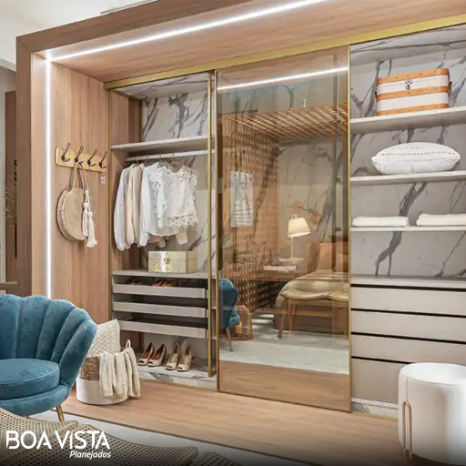 Ambientes de Closets Planejados em Apartamentos