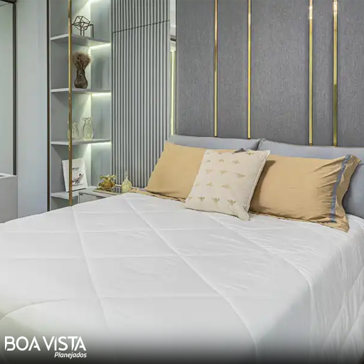 Dormitório de casal planejado na Barra da Tijuca