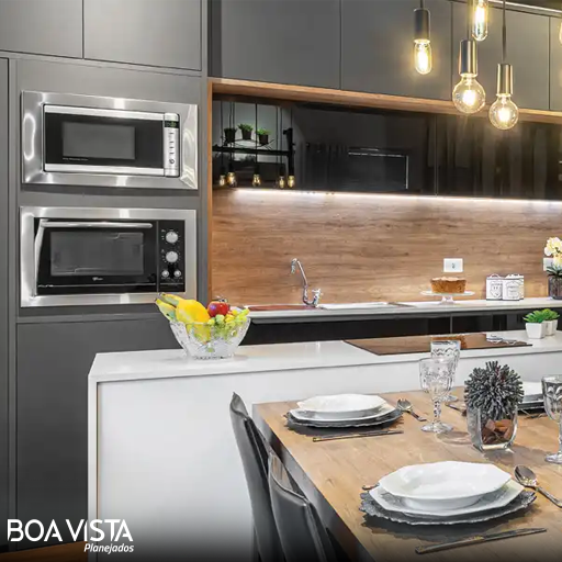 Projeto de Móveis Planejados para Cozinha de apartamentos na Barra da Tijuca RJ
